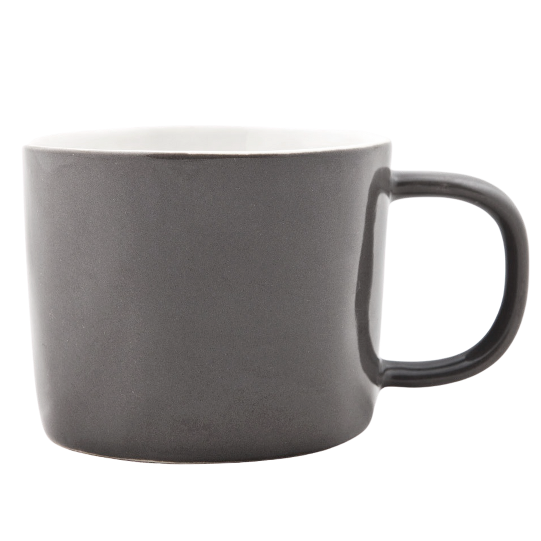 Quail Ceramic Coffee Cup / Charcoal