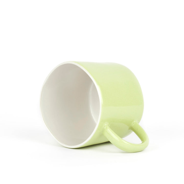 Quail Ceramic Coffee Cup / Pale Green