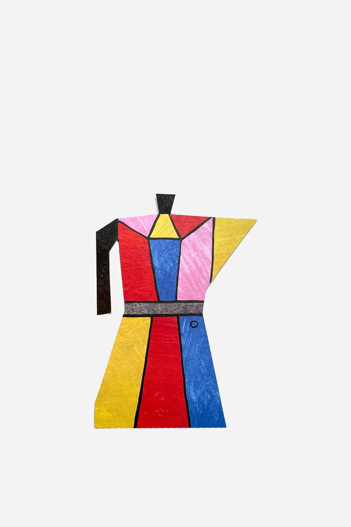 Colour Block Coffee Pot Shaped GC
