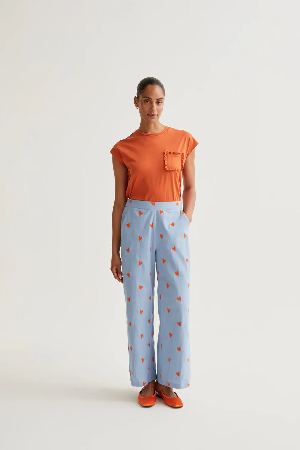 Heart Print Trousers