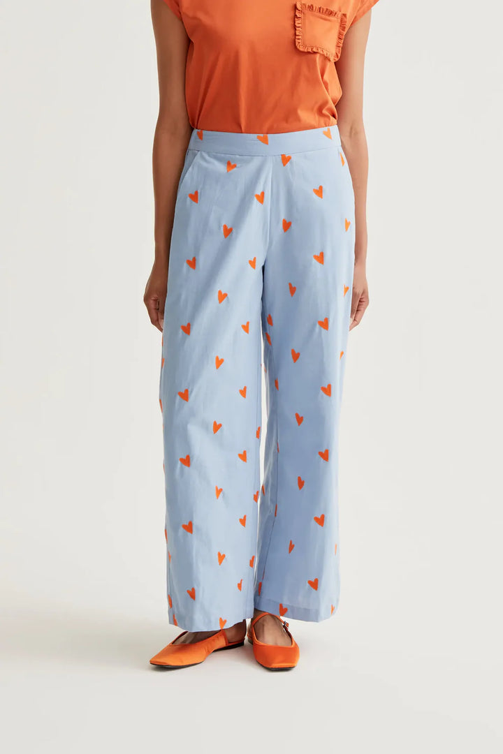 Heart Print Trousers