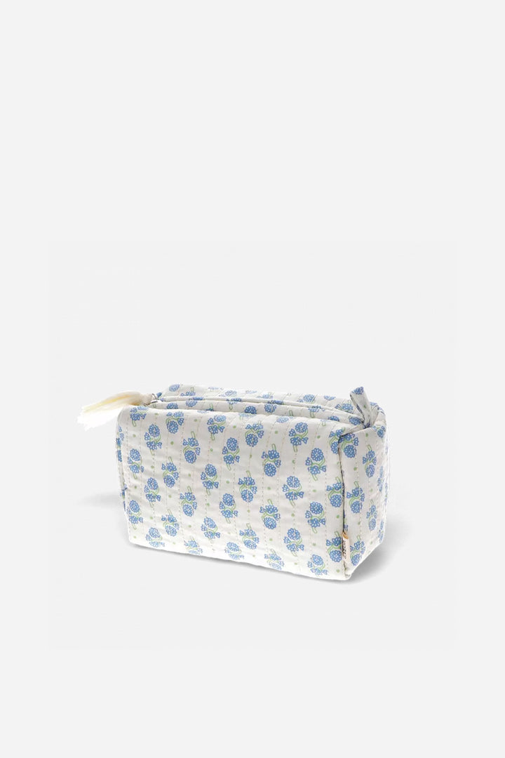 Quilted Cosmetic Bag / Cornflower