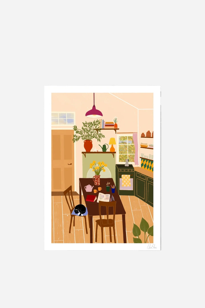 Cosy Cottage A3 Print