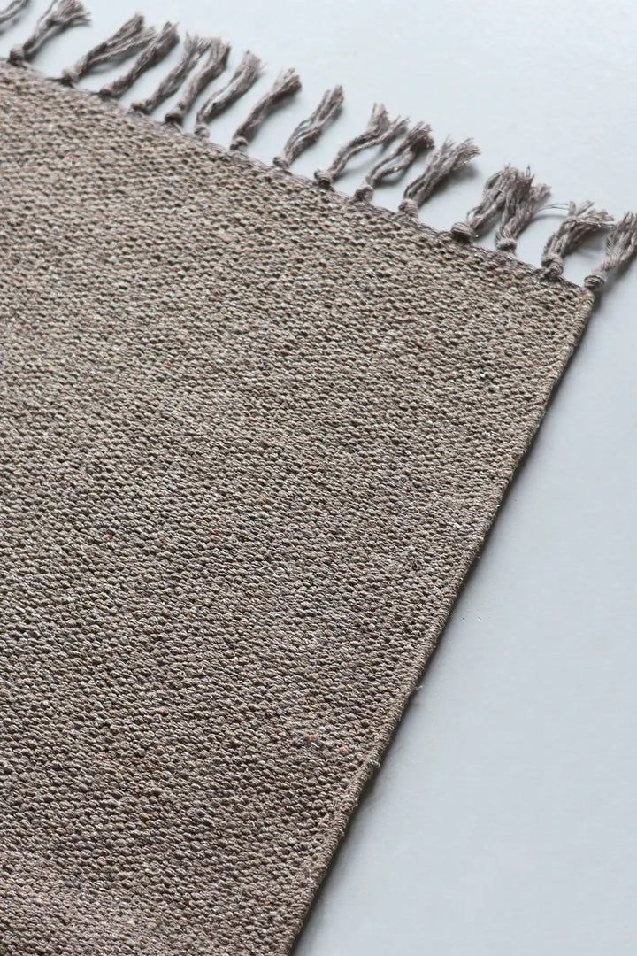 Mouse Brown Plain Rug 60x90 4100