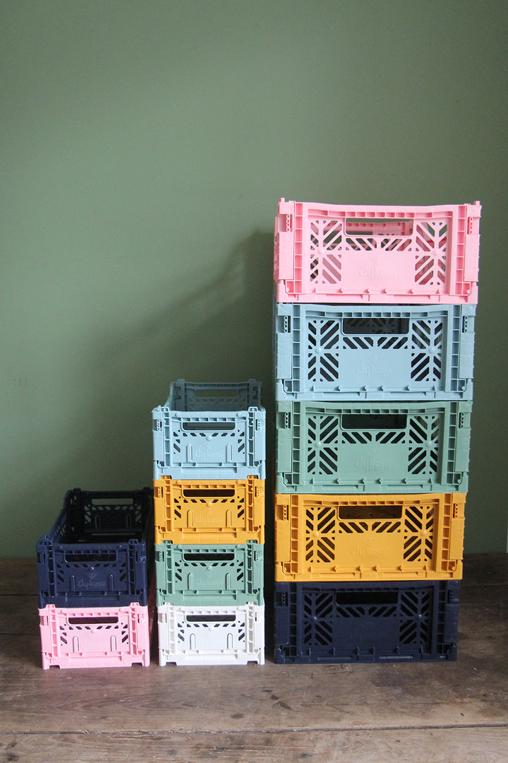 Folding Crate / Almond Green