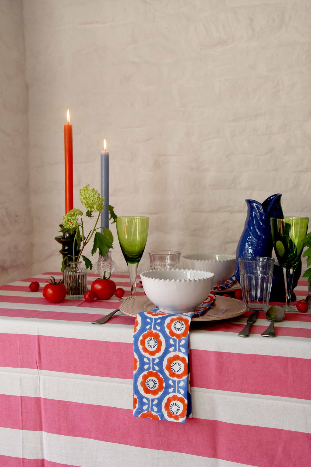 Tablecloth / Pink Stripe