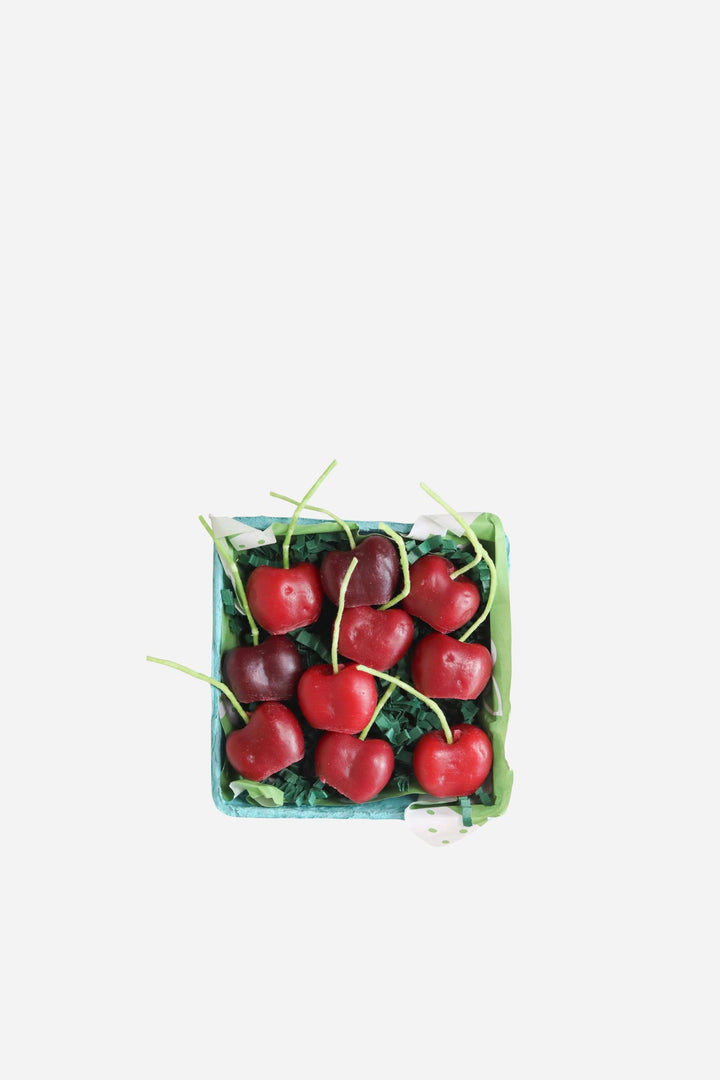 Dark Cherry Beeswax Birthday Candles / 10