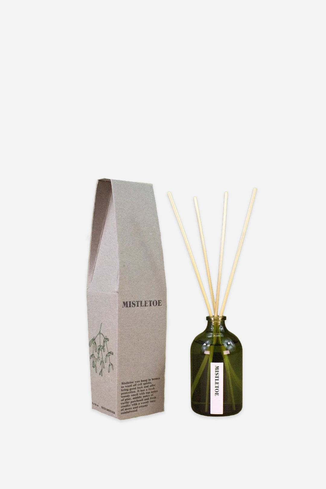 Green Botanical 100ml Reed Diffuser / Mistletoe