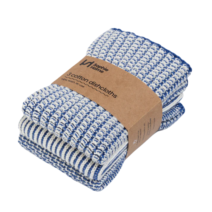 Reusable Textured Dishcloths / Cobalt