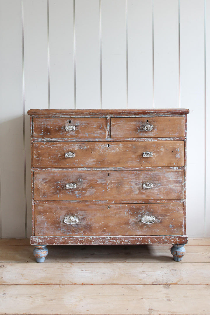 Distressed Pine Chest of Drawers