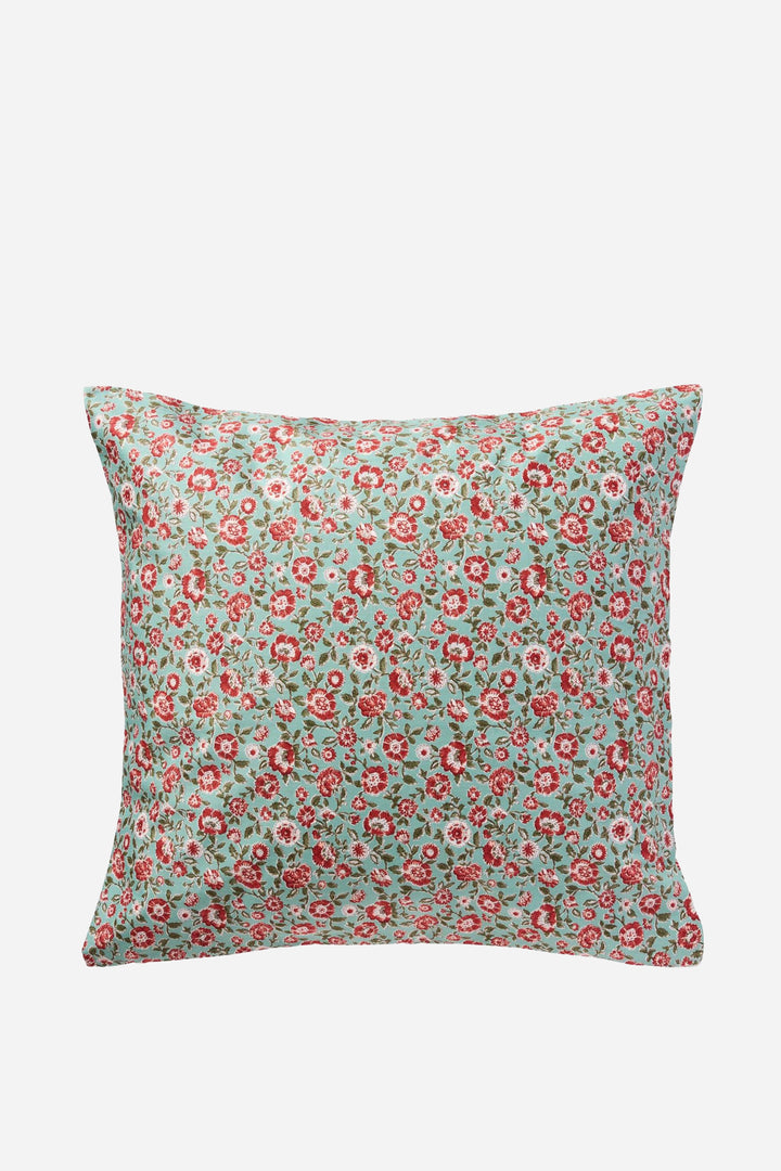 Cushion 60 x 60cm Green Rust Ditsy Floral