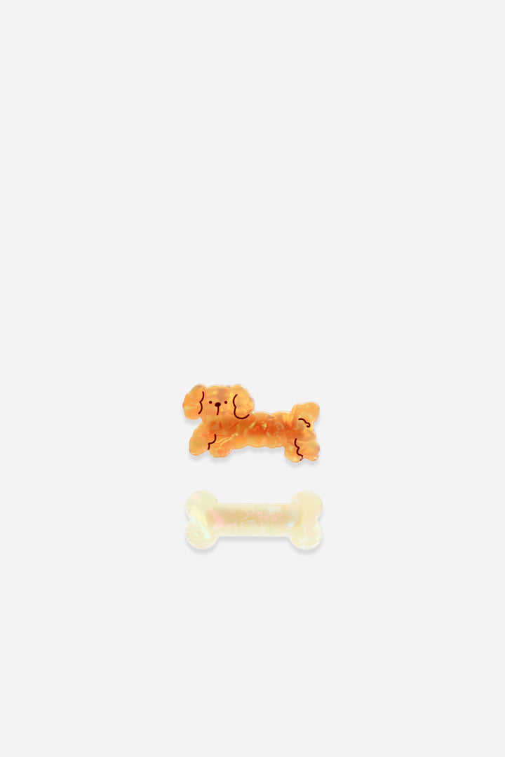dog and bone hair clips
