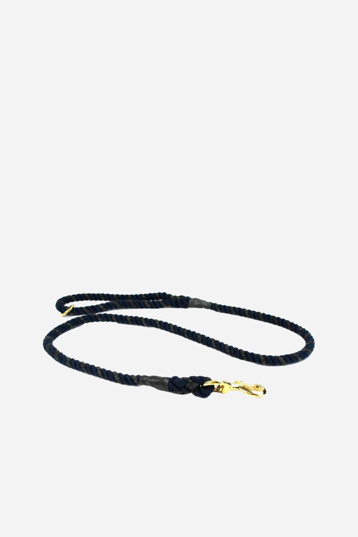 Wool Rope Dog Lead / Charcoal  Navy
