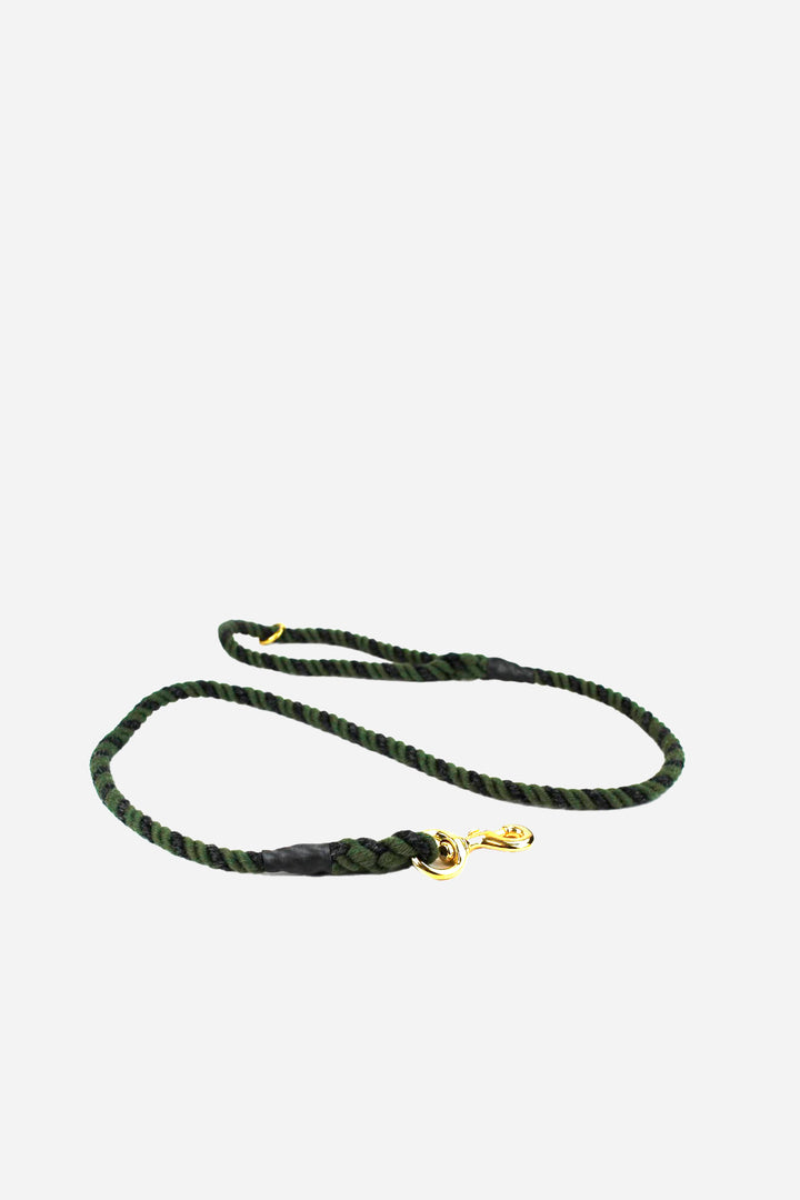 Wool Rope Lead / Charcoal Olive
