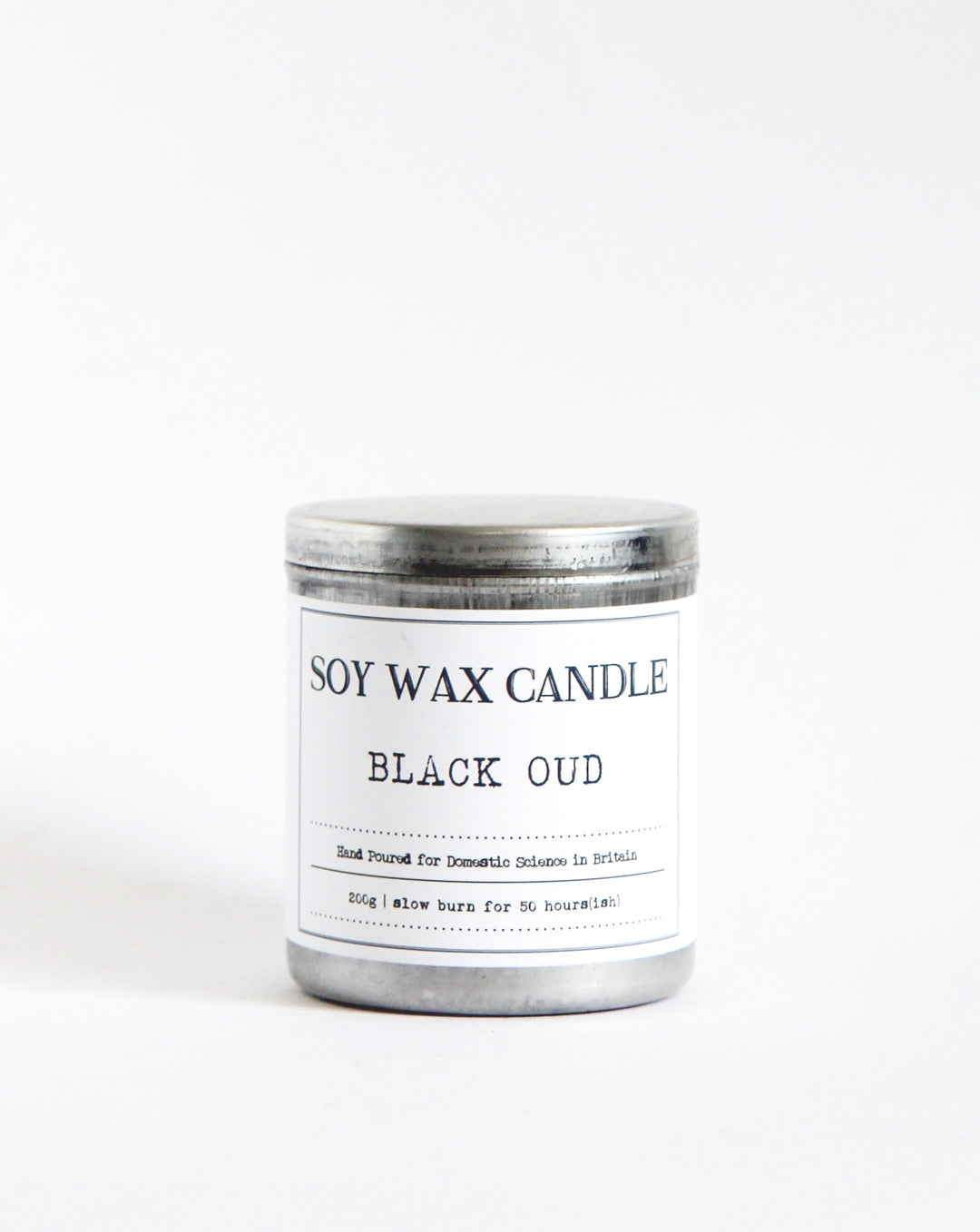 Tin Candle 200g - Black Oud