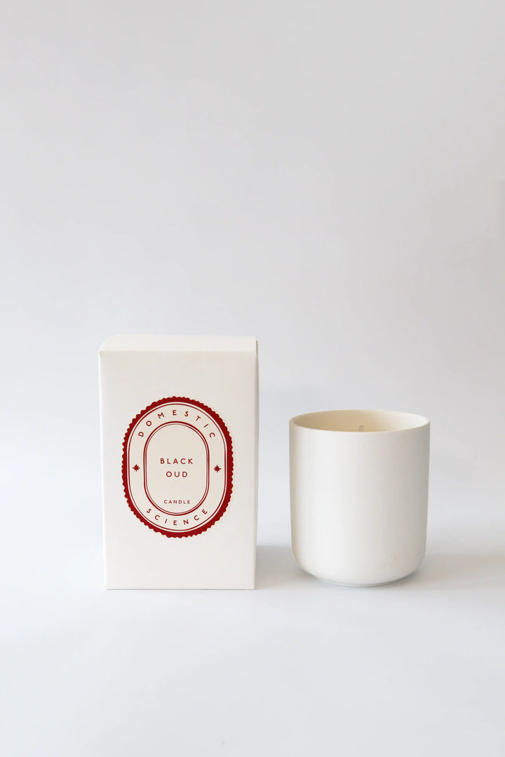 Ceramic  Candle / Black Oud