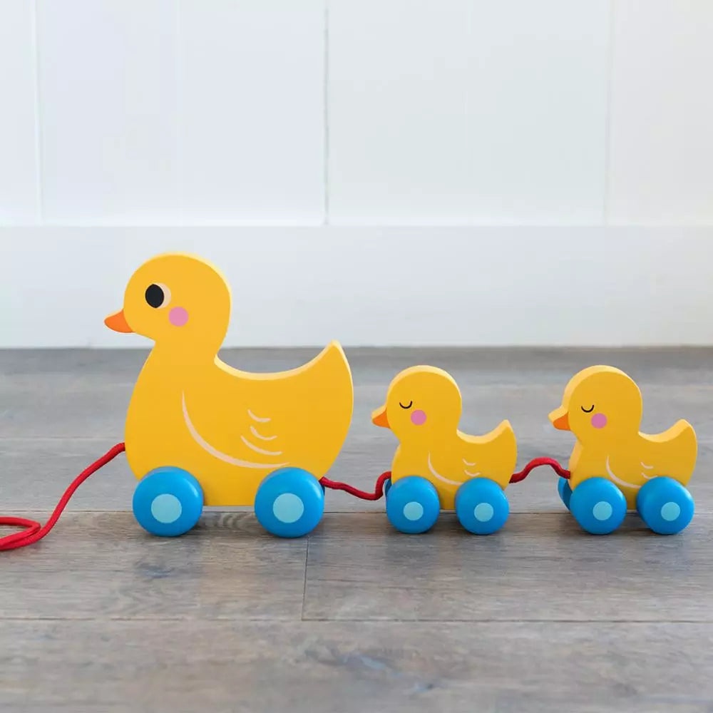 Wooden Duck Family Pull Toy