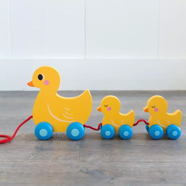 Wooden Duck Family Pull Toy