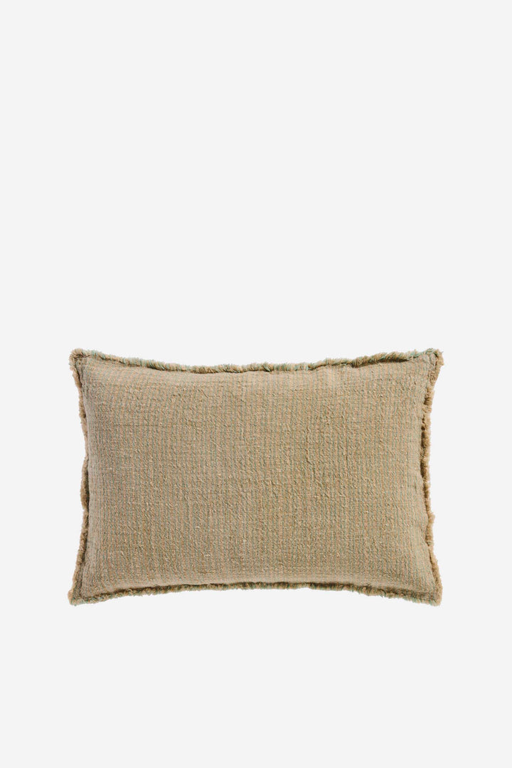 Dusty Green Striped Cushion / 40x60cm