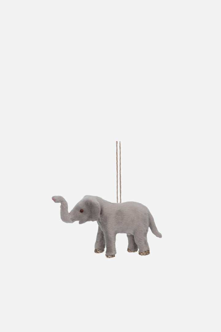 Faux Fur Elephant Decoration