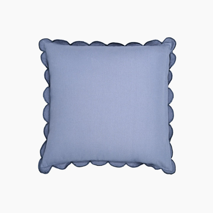 Elsie Cushion / Cotton Linen / Blue / 50cm x 50cm