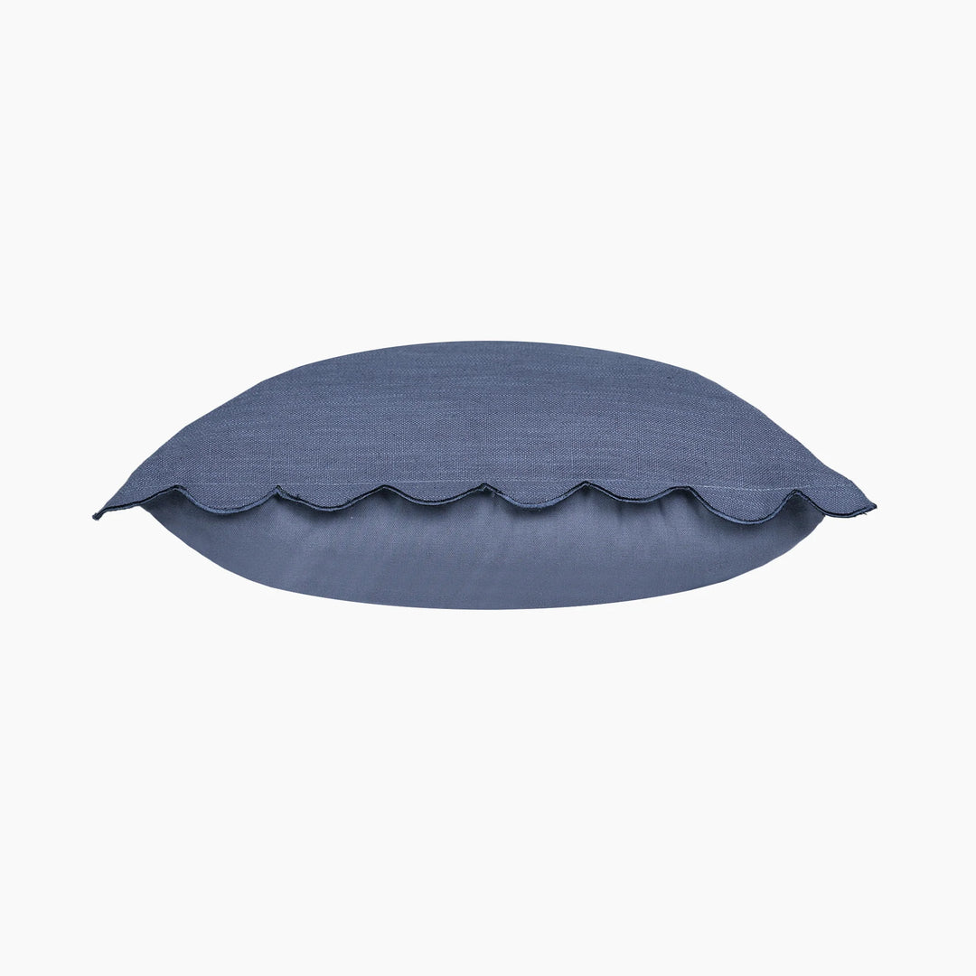 Elsie Cushion / Cotton Linen / Blue / 50cm x 50cm