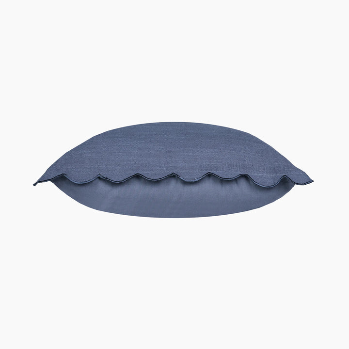Elsie Cushion / Cotton Linen / Blue / 50cm x 50cm
