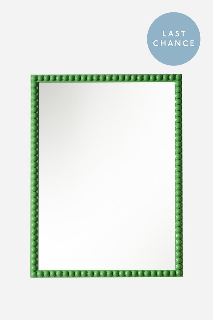 Bobbin Frame Mirror  80cm x 60cm / Emerald Green