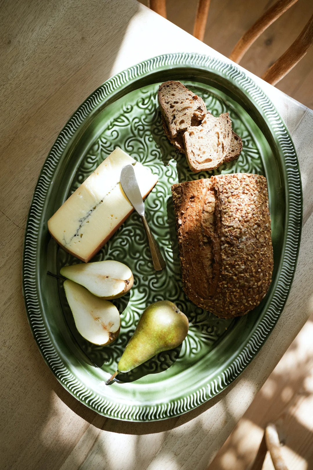 Enamel Platter Oval / Forest