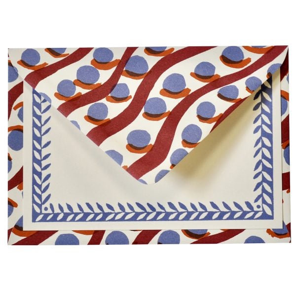 Packet of Ten Patterned Envelopes Charleston Scumble