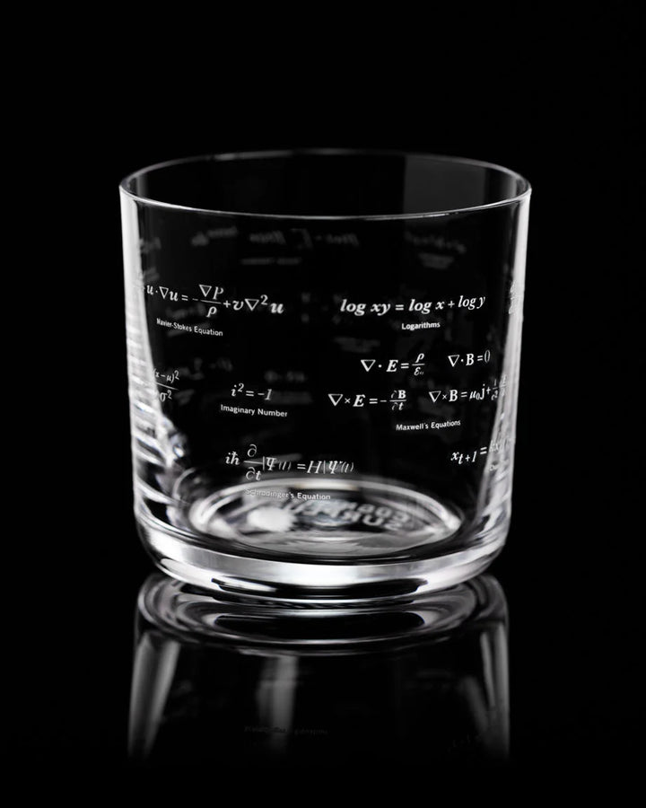 Equations That Changed the World Whiskey Glass