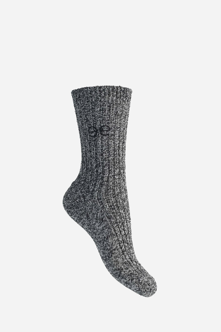 Esme Black Knit Socks / Pack of 2