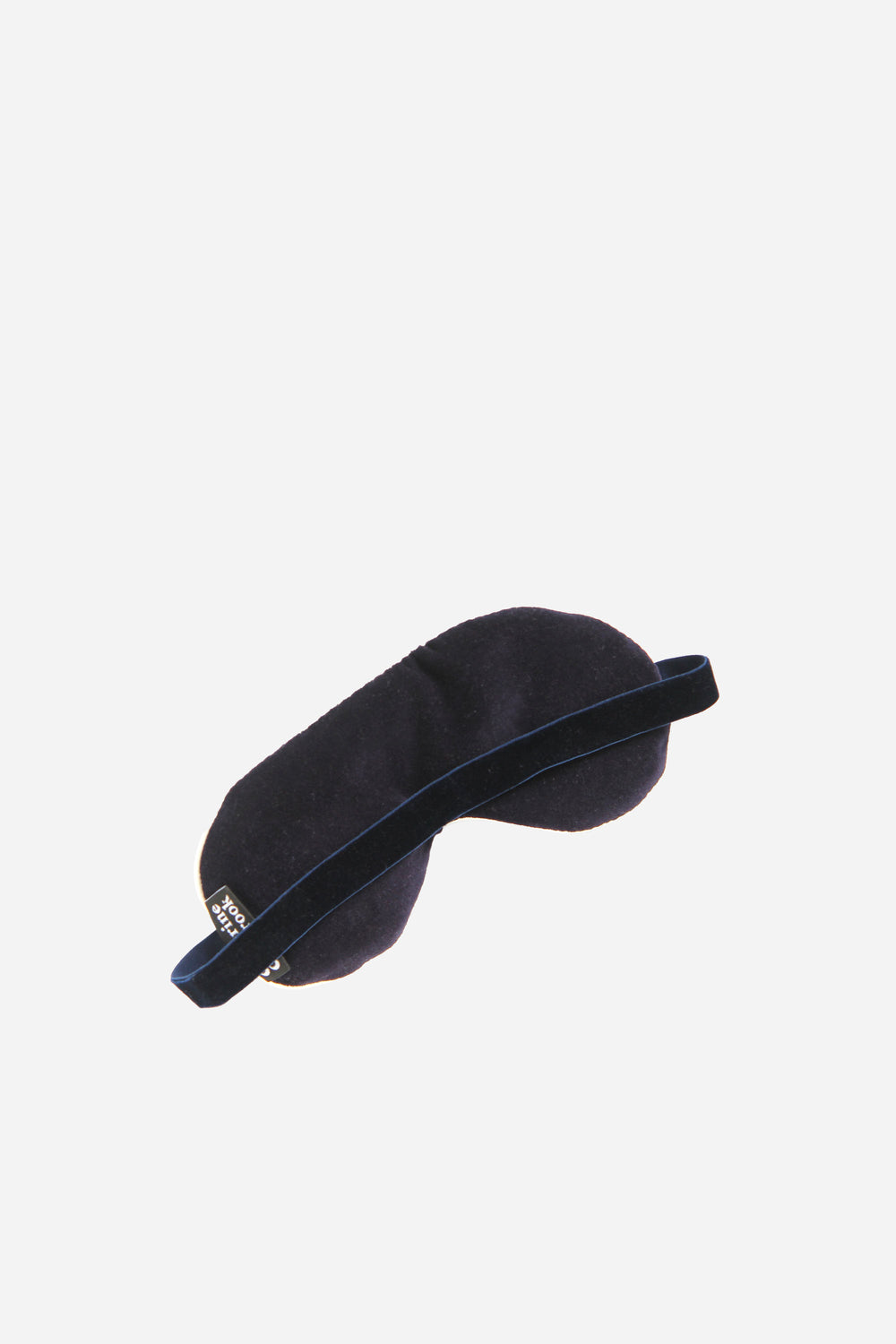 Black sleep mask on a white background