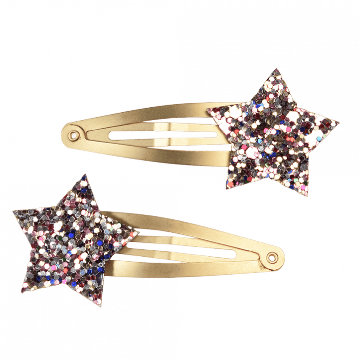 Glitter Star Hair Clips / Garden Fairies