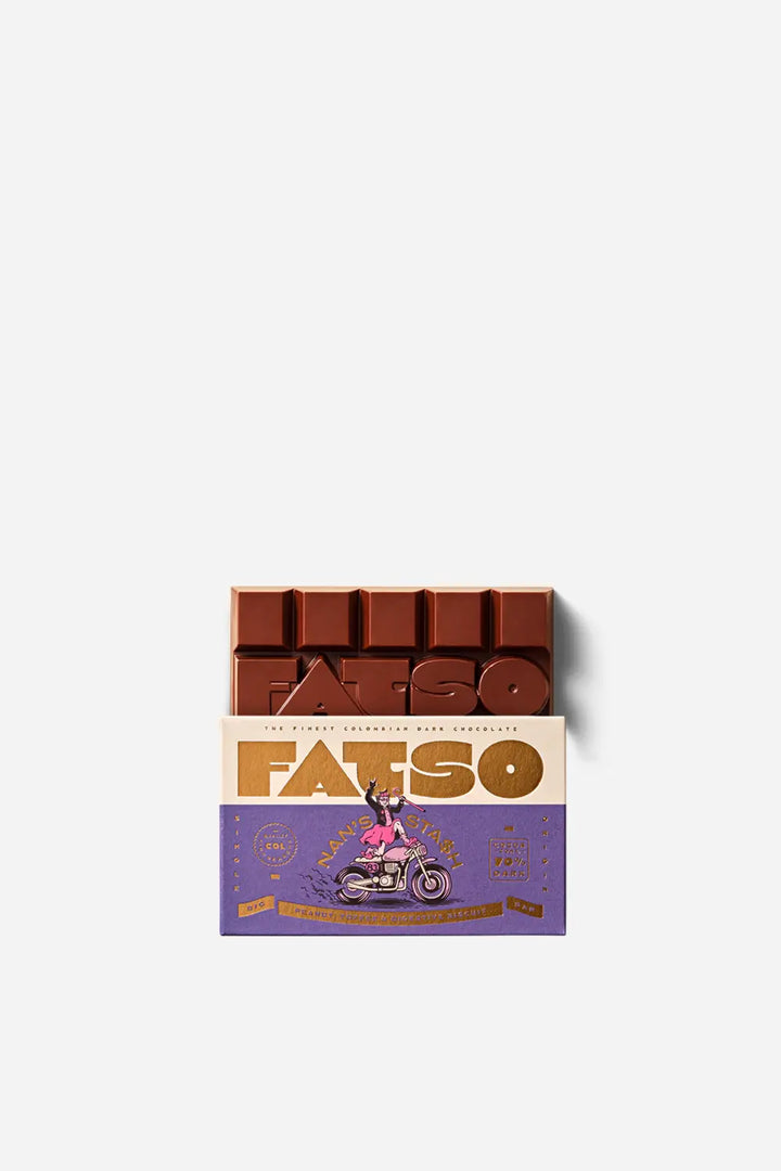 NAN'S STASH BAR / 150g / Peanut, toffee & digestive biscuit