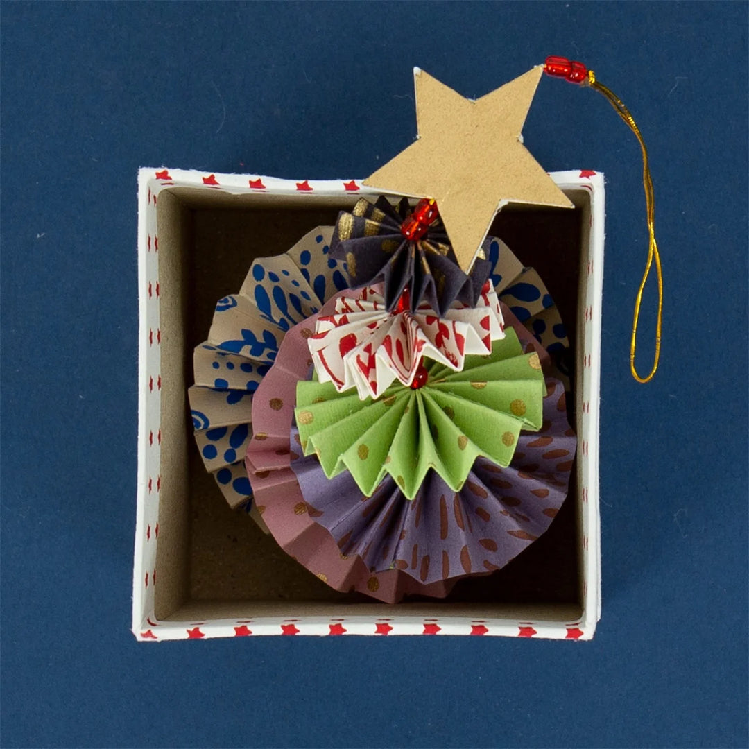 Paper Fir Tree Christmas Ornament