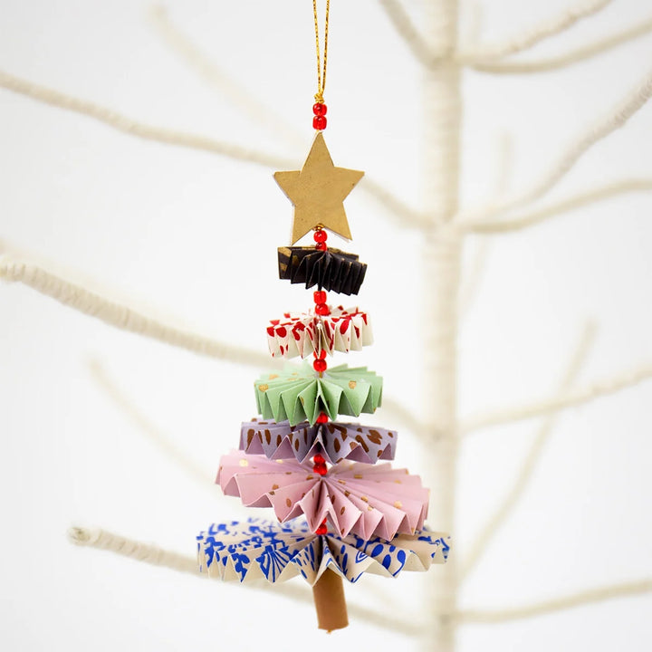 Paper Fir Tree Christmas Ornament