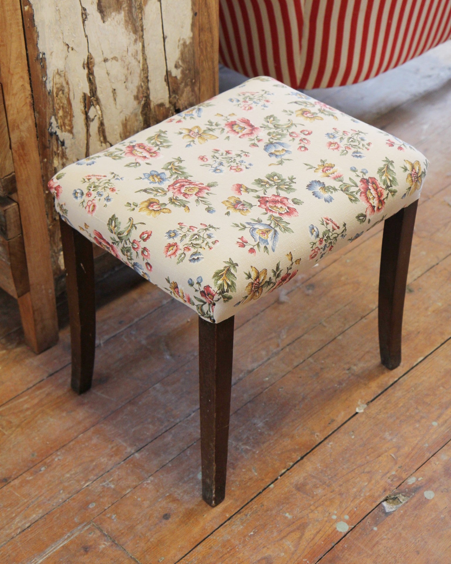 Upholstered dressing table deals stool