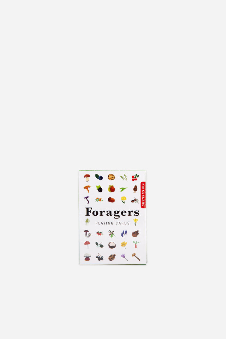 playing cards 'Foragers' with illustrations on a white background