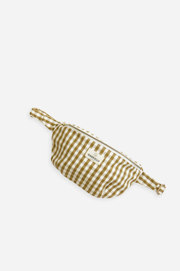 Cotton Waist Bag Vichy Curry