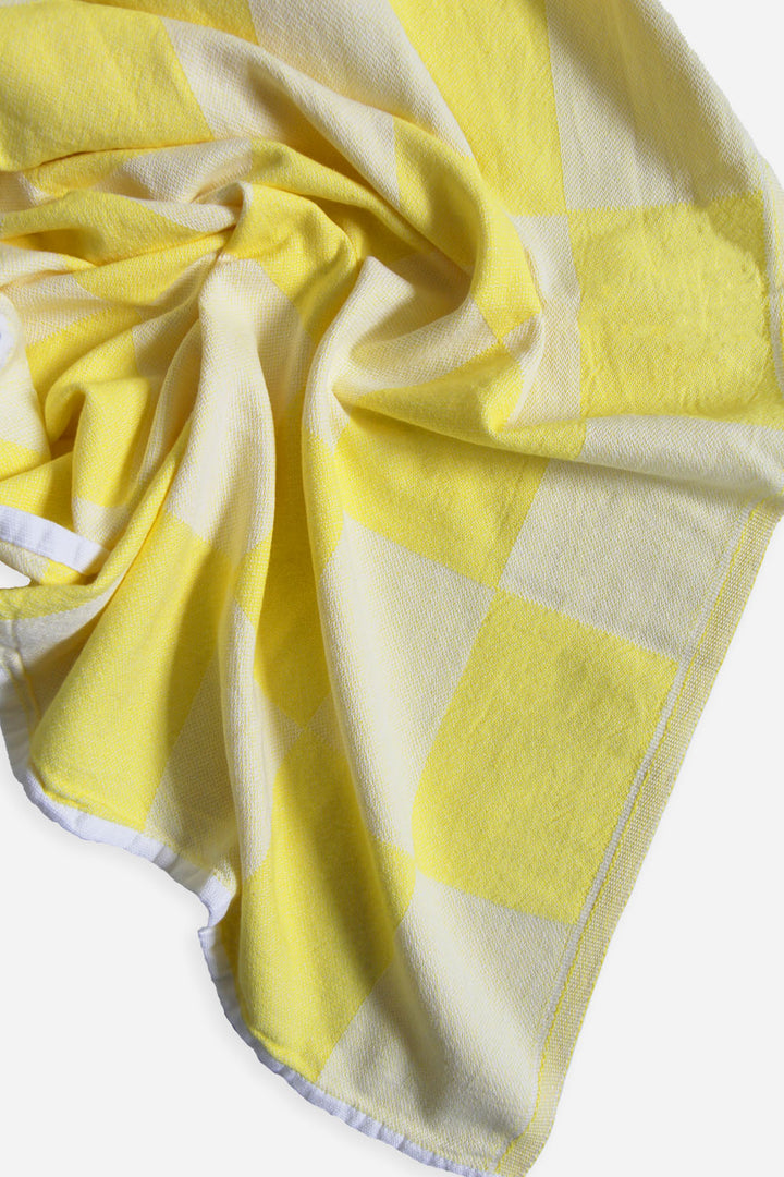 Check Turkish Towel / Yellow