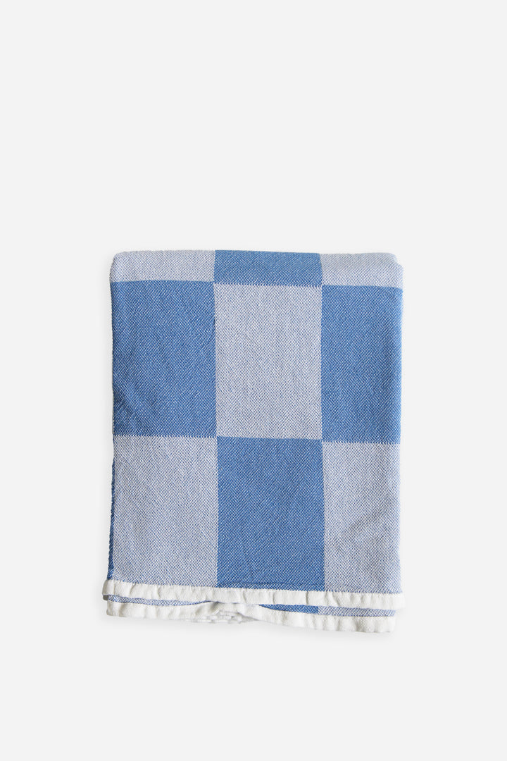 Check Turkish Towel / Royal Blue