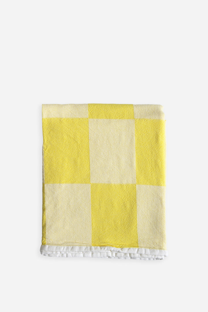 Check Turkish Towel / Yellow