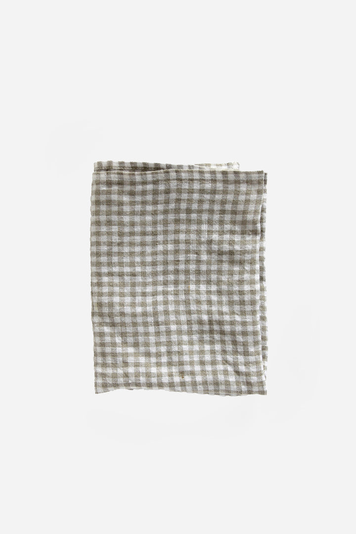 Piana Gingham T-Towel / Natural