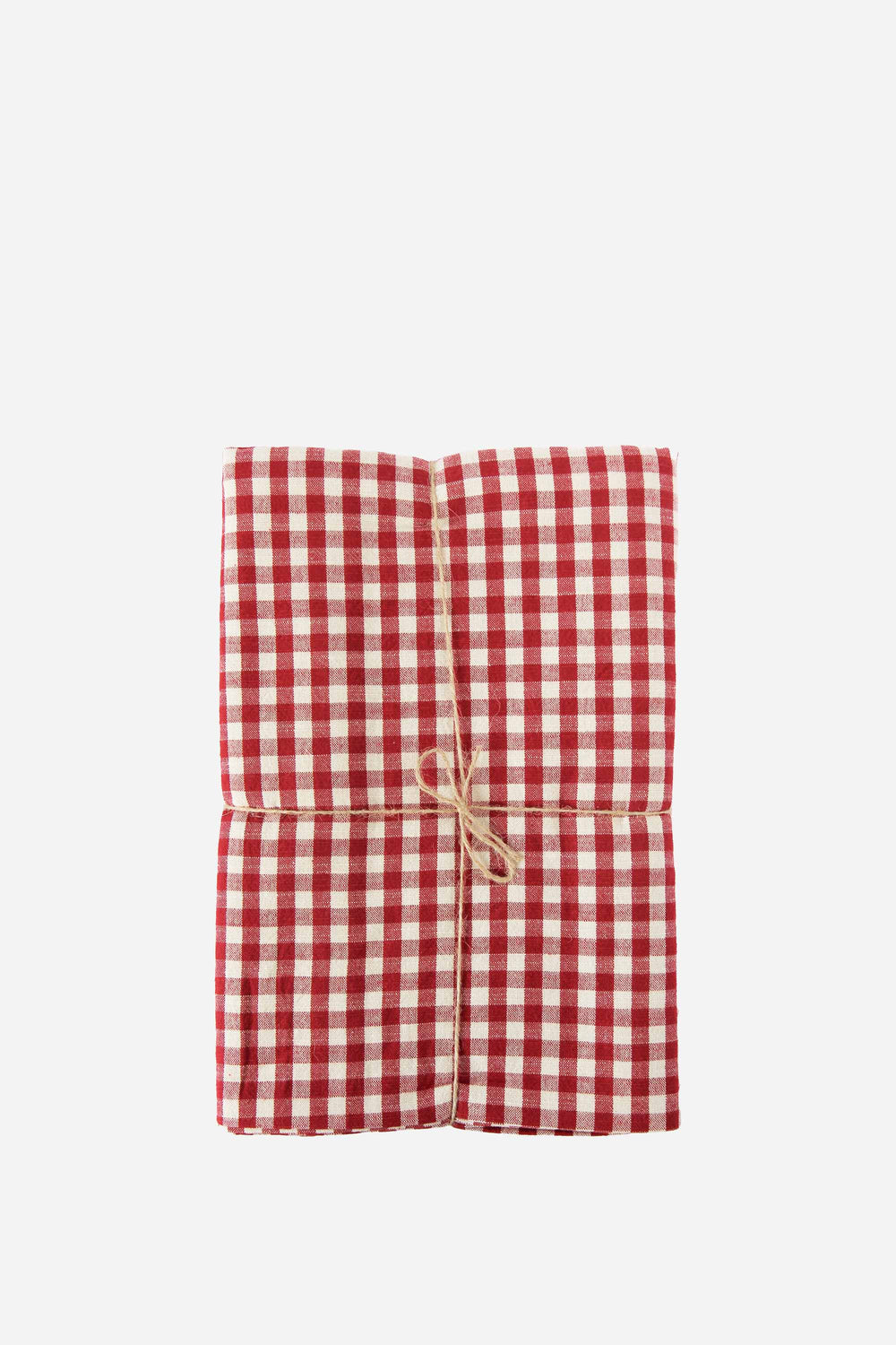 Tablecloth 130x180cm / Gingham Red - Domestic Science Home