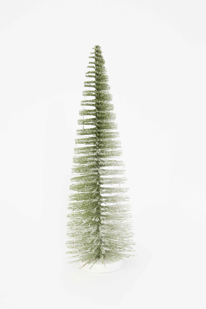 Green Glitter Christmas Tree / 35cm