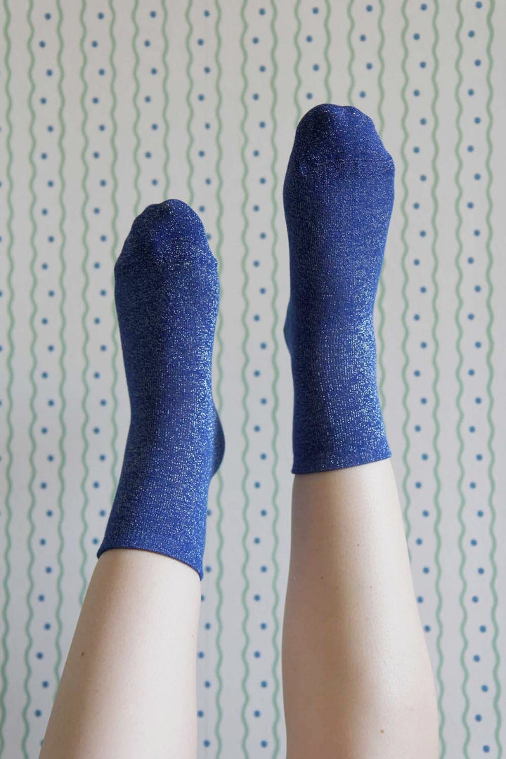 Glitter Socks / Blue