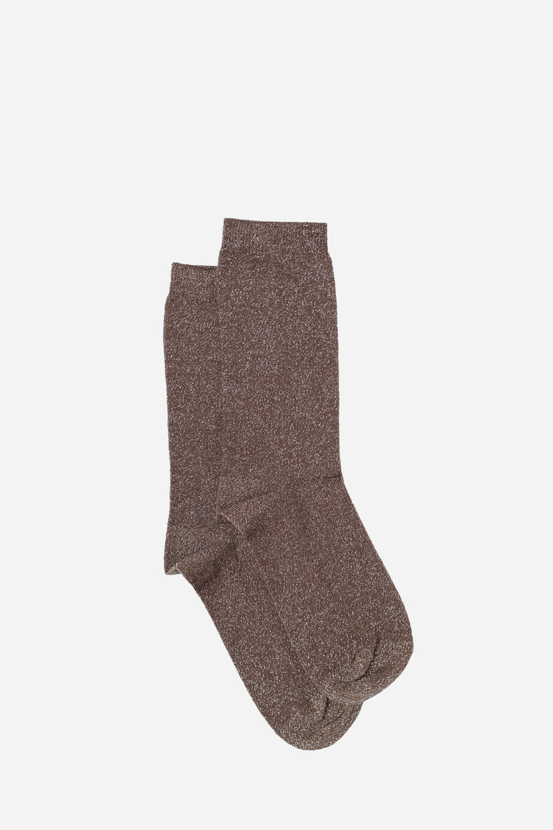 glitter socks taupe