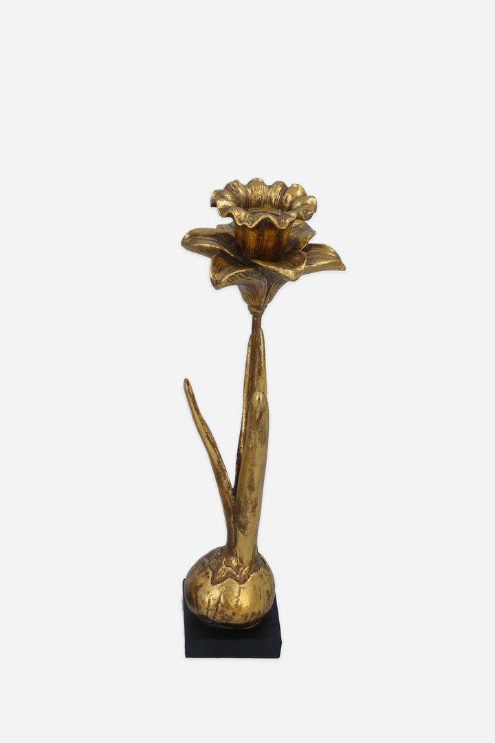 Gold Flower Bulb Candlestick Daffodil