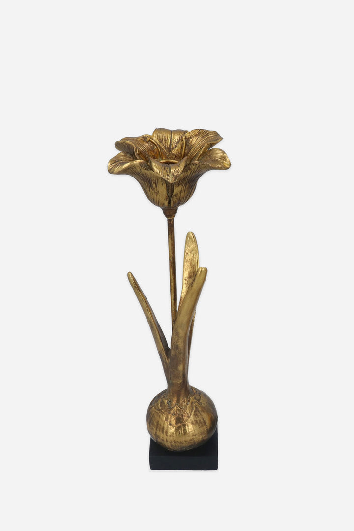 Gold Flower Bulb Candlestick Tulip